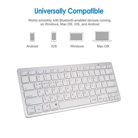 Universal Wireless Keyboard Slim Korean 9.7 inch Keyboard Trackball Loud Keyboard Stenographer ...