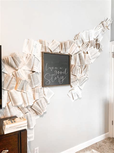 DIY Book Wall Art Decor Wide 2 • Christina All Day