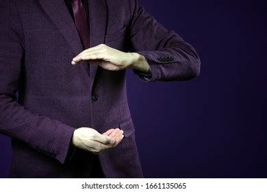 Business Man Cupped Hands Holding Something Stock Photo 1661135065 | Shutterstock