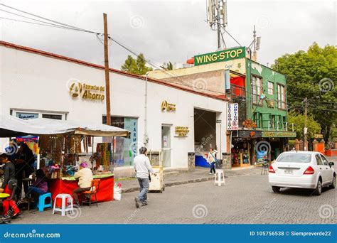 Architecture of Coyacan, Mexico Editorial Stock Photo - Image of ...