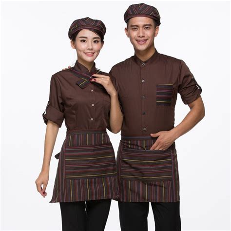 Aliexpress.com : Buy Spring and autumn long sleeve fashion hotel cafeteria green waiter uniform ...