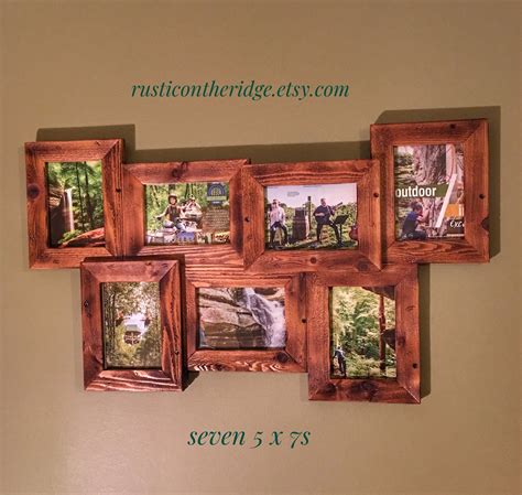 Barnwood 5x7 Collage Frame Photo Collage Framerustic | Etsy | Western decor, Rustic frames ...