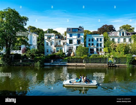 pedal boat, alster, pedal boats, alsters Stock Photo - Alamy