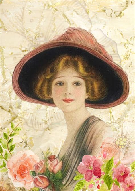 Victorian Lady Vintage Collage Free Stock Photo - Public Domain Pictures