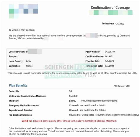 Get Dummy Travel Insurance For Schengen Visa Application