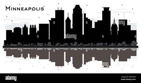 Minneapolis skyline silhouette hi-res stock photography and images - Alamy