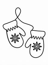 Mittens For Kids Coloring Page  Free Printable Pages sketch template