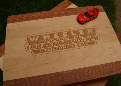 Engraved Cutting board with logo 15x11x.75