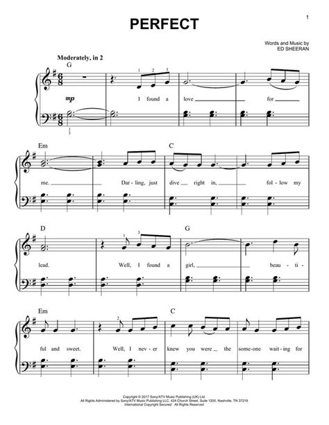 Search results for: 'ed-sheeran-perfect-easy-piano' | Violin sheet music, Sheet music notes ...