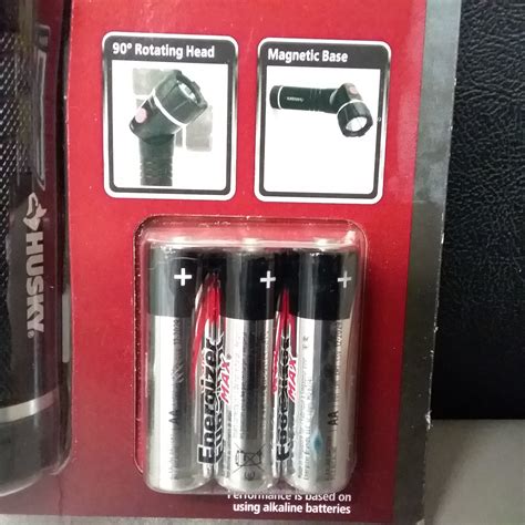 Lot Detail - Husky 400 Lumens LED Swivel Aluminum Flashlight