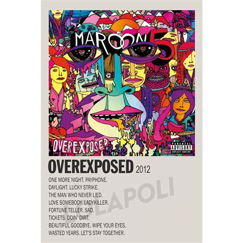 Jual Poster Cover Album Overexposed - Maroon 5 | Shopee Indonesia