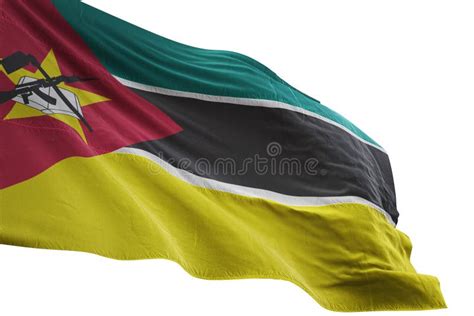 Mozambican National Flag, Flag of Mozambique Accurate Colors, True ...