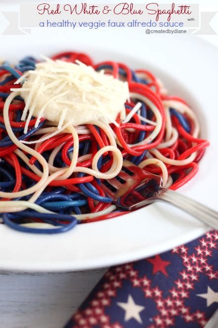 Red White & Blue Spaghetti | Created by Diane