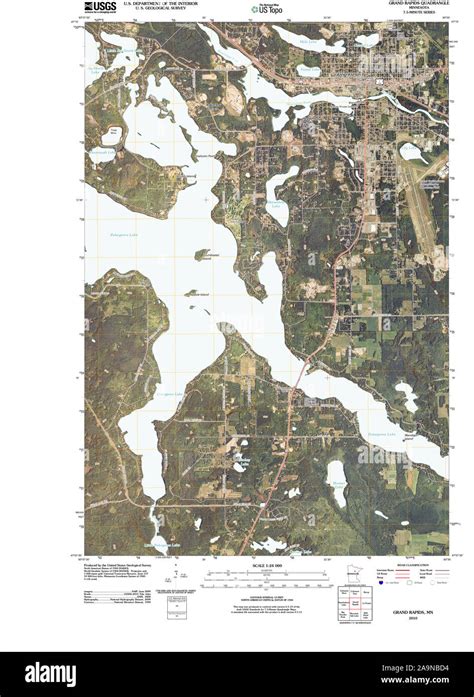 Map of grand rapids minnesota Cut Out Stock Images & Pictures - Alamy