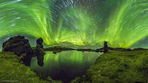 360-degree panorama showing auroras and star trails over Iceland : r/space