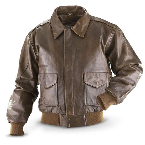 Vintage® Cowhide Bomber Jacket, Brown - 197922, Insulated Jackets ...