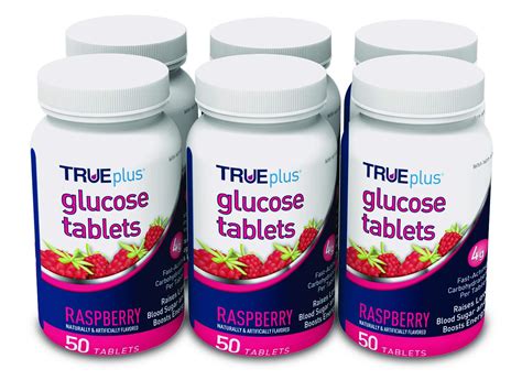 TRUEplus® Glucose Tablets, Raspberry Flavor - 50ct Bottle – 6 Pack- Buy Online in United Arab ...