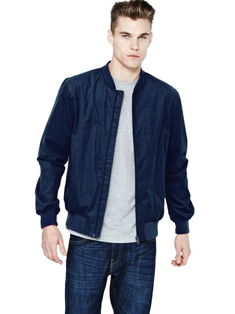 Original Penguin Original Penguin Mens Bomber Jacket in Blue for Men (navy) | Lyst