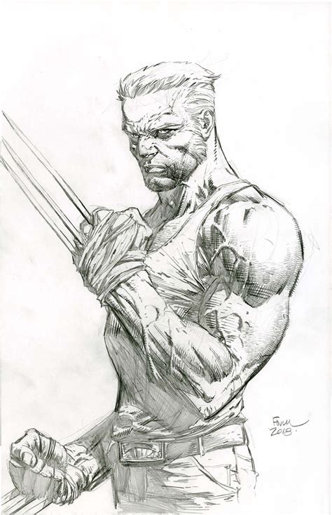 David Finch Wolverine commission 2018 Comic Art in 2021 | Comic book ...