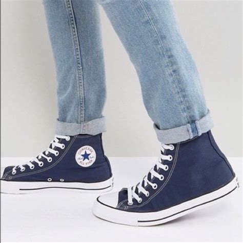 Navy Converse Converse All Star, Converse How To Wear, Converse Bleu, Outfits With Converse ...