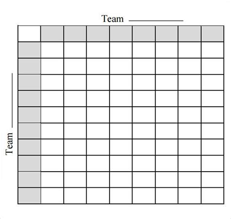 squares template free printable football squares pdf - Sona Pino