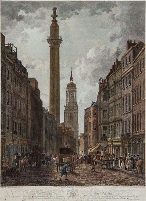 Thomas Morris (late 18th century) View of Fish Street Hill from Gracechurch Street representing ...