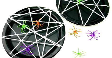 Sparkle and Splatter: Paper Plate Spider Webs!