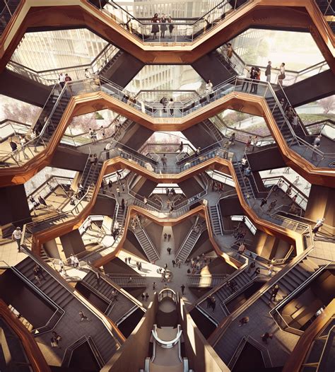 Esta es Vessel, la escultórica escalera sin fin de Heatherwick Studio ...