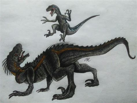 Jurassic World Blue And Indoraptor