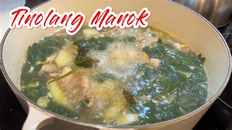 Tinolang Manok Na May Sayote at Malunggay(Chicken Soup with Vegetable Pear+Moringa) 🤤# ...