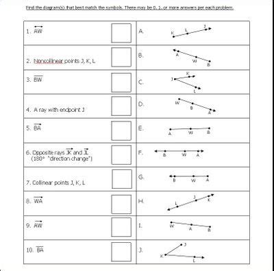 Printable Geometry Worksheets High School