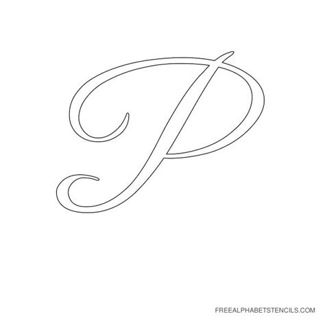 Free Cut Out Printable Cursive Letter Stencils