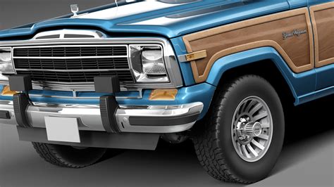 Jeep Wagoneer Woody 1980 - 3D Model by SQUIR