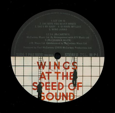 Wings At The Speed Of Sound - Original 1976 UK MPL label 11-track LP - All Products - Sound Station