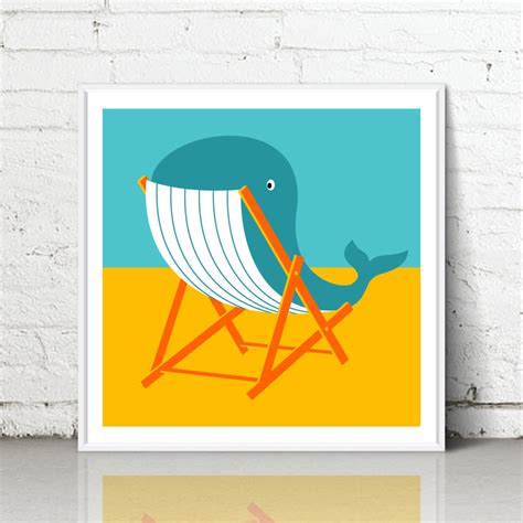 Beached Whale Giclee Fine Art Print Wall Decor Home - Etsy