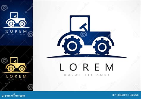 Tractor vector logo stock vector. Illustration of logotype - 118466909