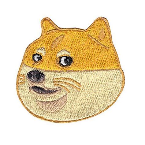 Doge Emoji Motif Iron On Embroidered Applique Patch Patch... https://www.amazon.com/dp ...