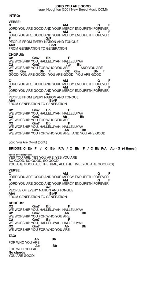 Israel Houghton Guitar Chords