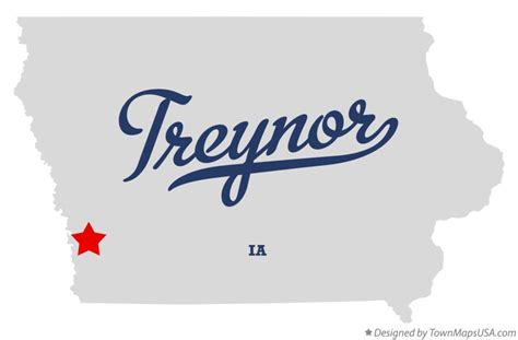 Map of Treynor, IA, Iowa