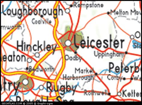 Leicestershire Map Political Regional | United Kingdom Map Regional ...