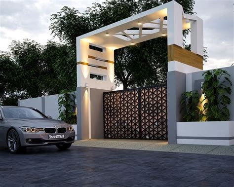 40 Glorious Front Gate Designs for Your Home – Buzz16 | House gate design, Gate wall design ...