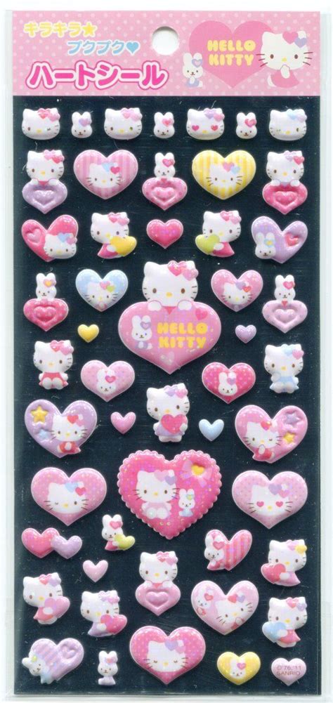 Hello Kitty Heart Sticker Sheet