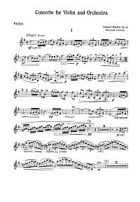 Barber - Violin concerto op.14 | Violin Sheet Music