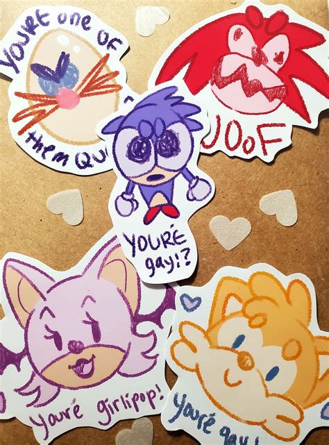 Sonic Stickers - Etsy