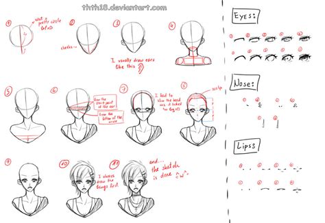 Draw a girl - tutorial #02 by thth18 on DeviantArt