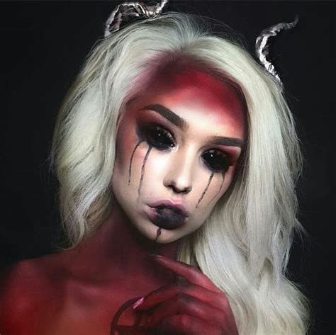 Stunning Female Devil Face Paint Ideas