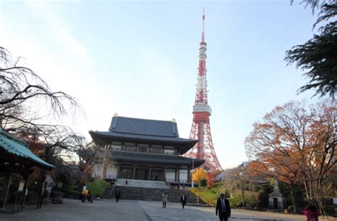 Zojoji temple with Tokyo Tower