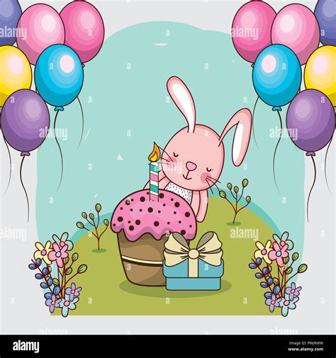 happy birthday card cartoons Stock Vector Image & Art - Alamy