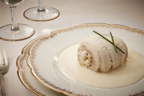 Crab-Stuffed Sole Paupiettes with Sauce Vin Blanc | Recipe | Recipes, Profiteroles recipe, Sole ...