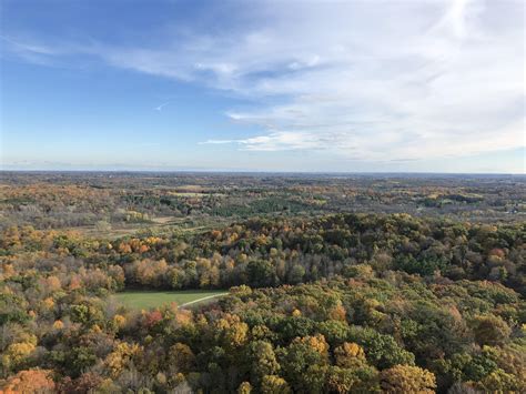 View from Holy Hill Basilica in Hubertus, Wisconsin [OC] : r/AutumnPorn